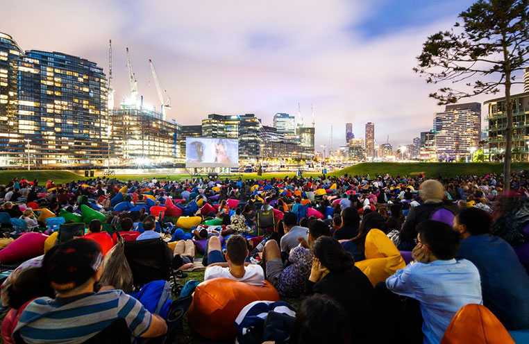 Yarra's Edge open air cinema