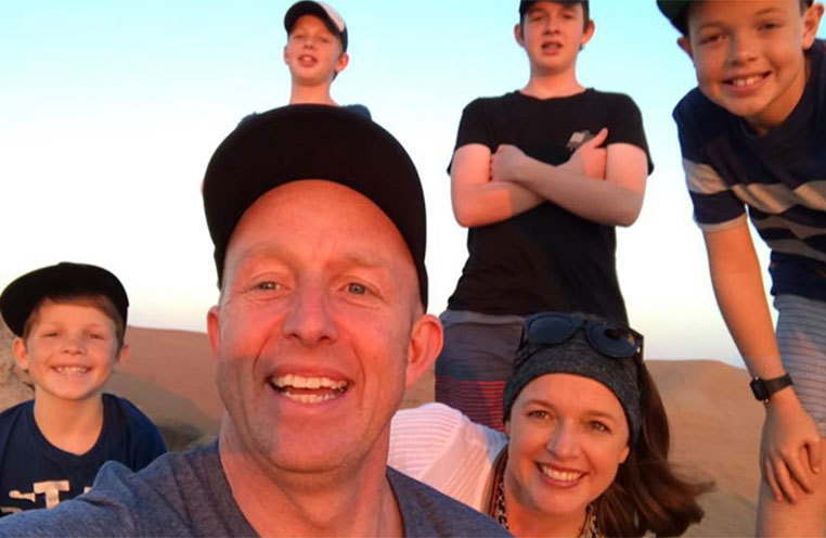 Bay Warburton and family