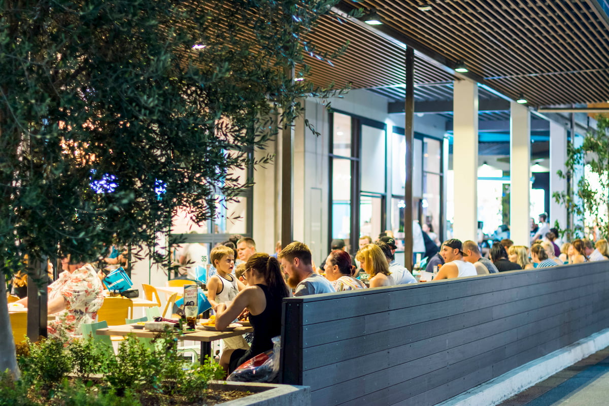 Orion Springfield Central outdoor dining area