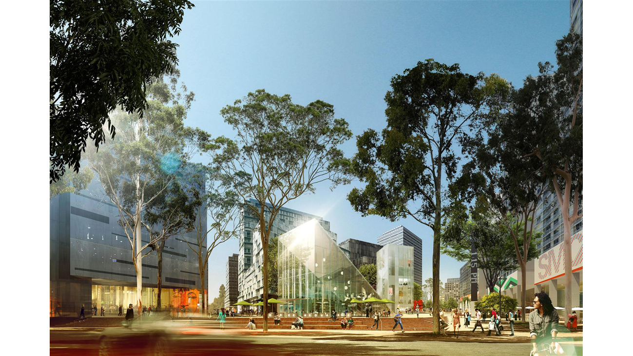 Artist impression of community park