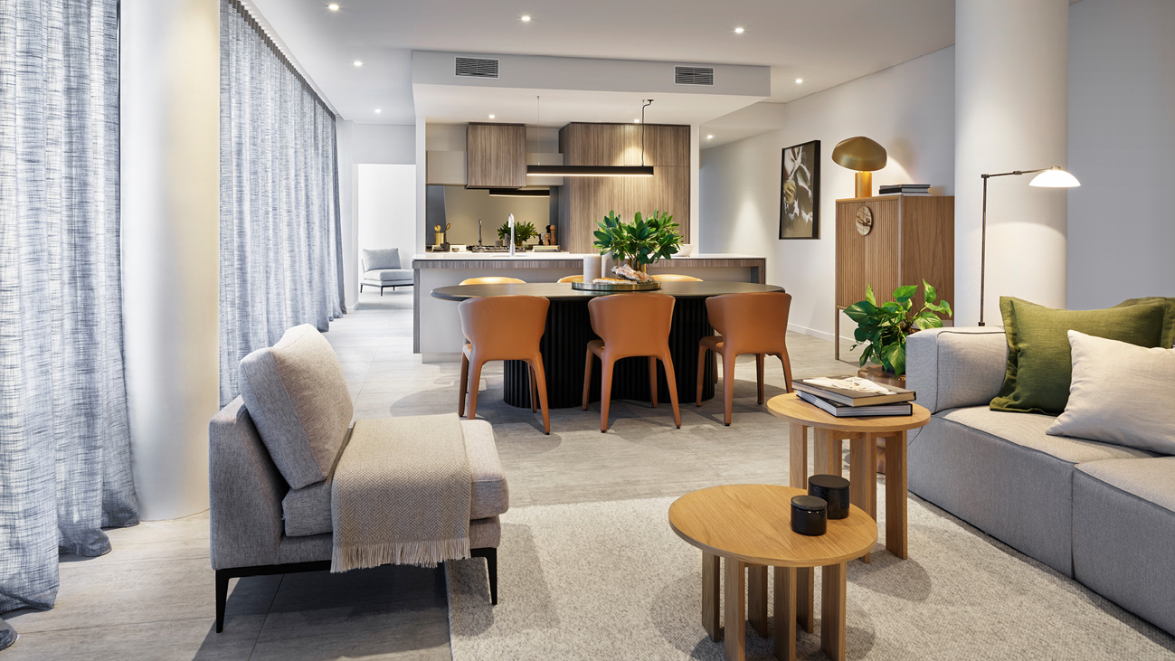 Forge Living, Dining and Kitchen
