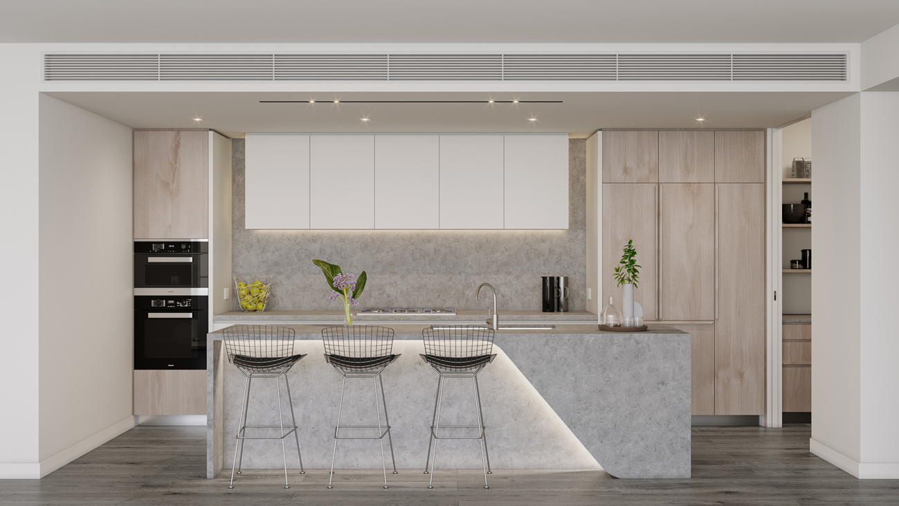 Luxury kitchen artist impression