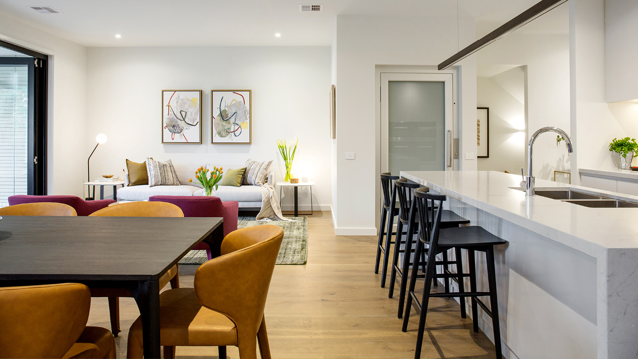 open plan living area
