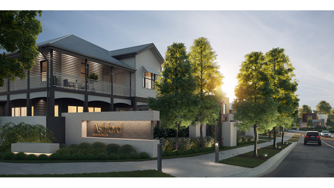 Render of entry into community
