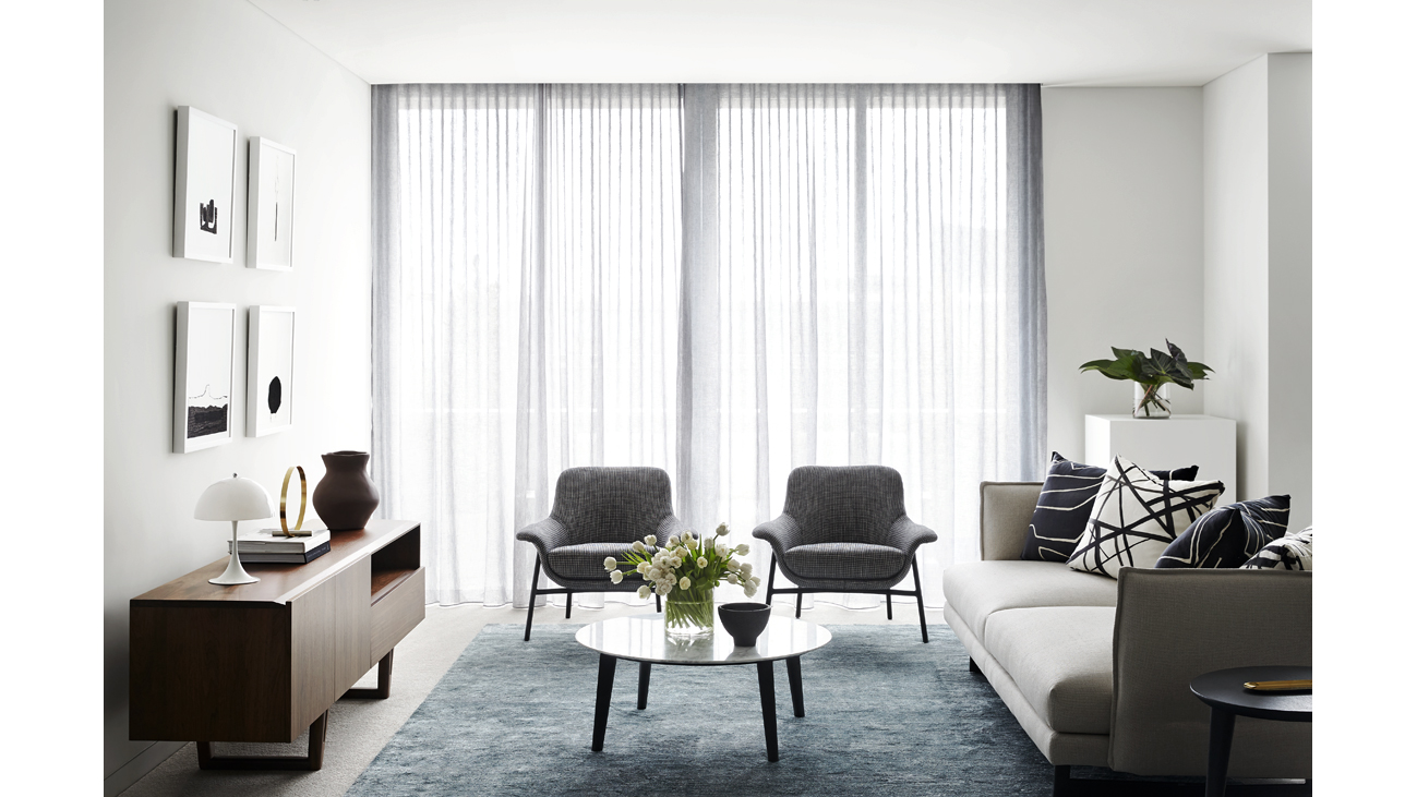 Decorated living room