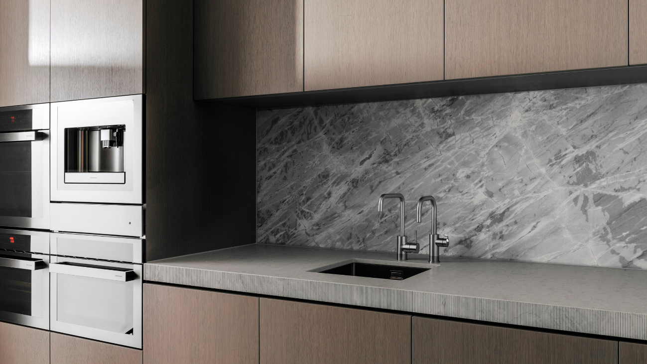 Detail of modern luxury kitchen