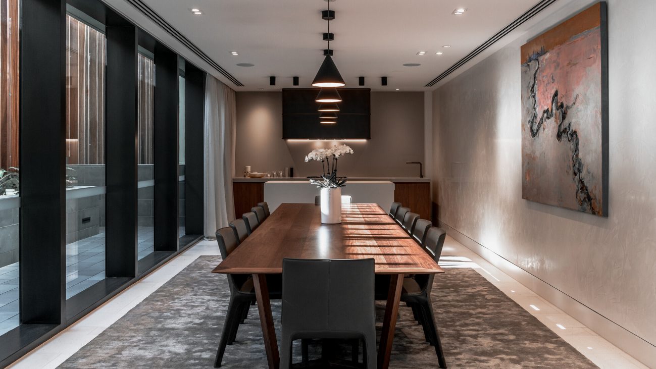 Communal formal dining room