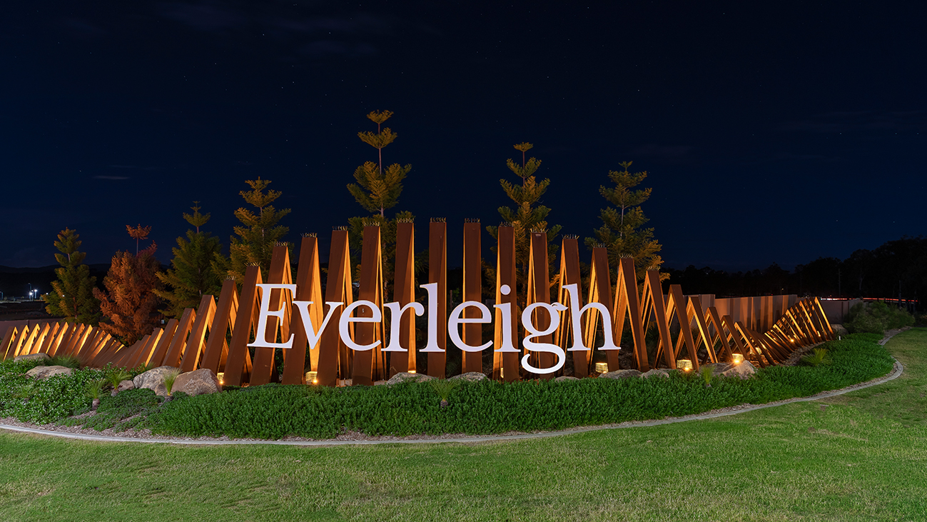 Everleigh entry sign