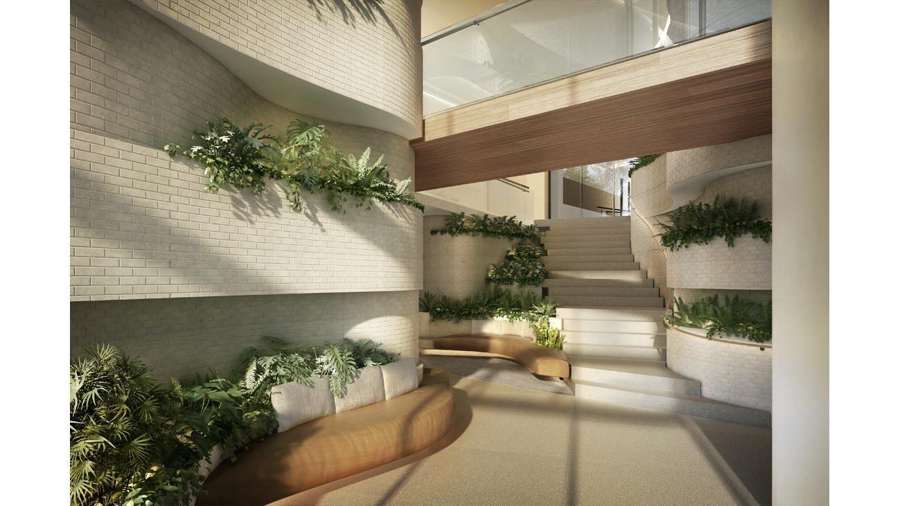 Apartment entry area artist impression