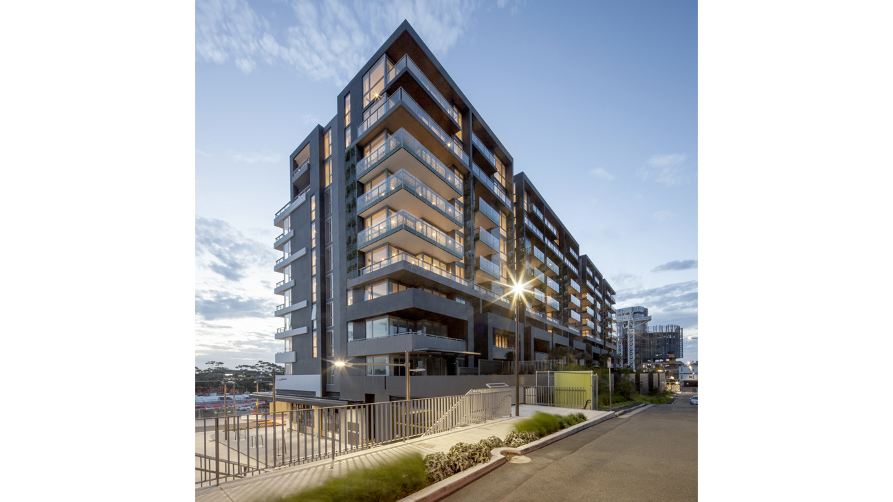 Apartment building facade