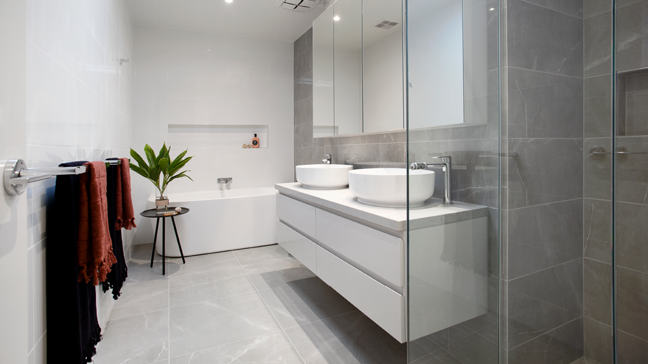 Tullamore bathroom with double vanity