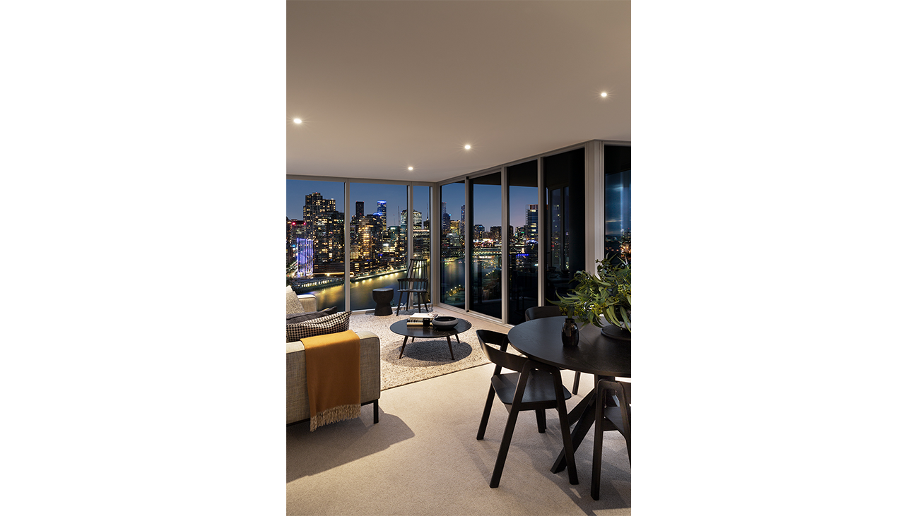 Forge, Yarra's Edge living room
