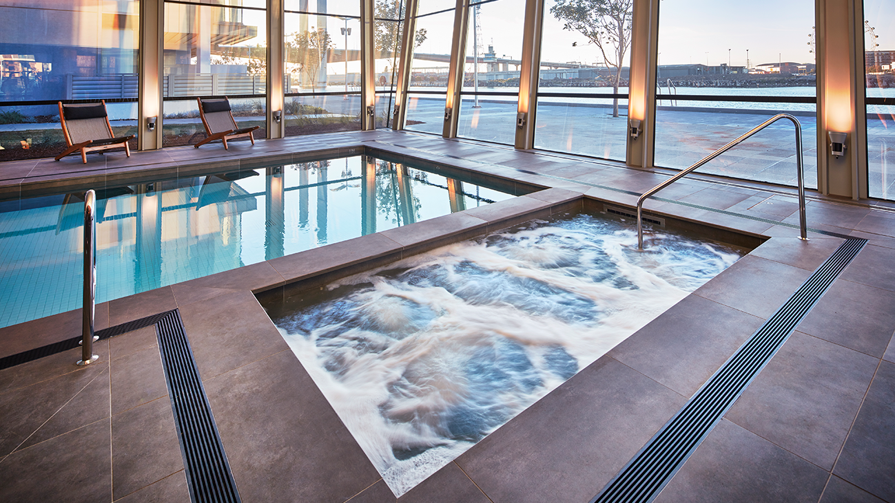 Indoor pool and spa