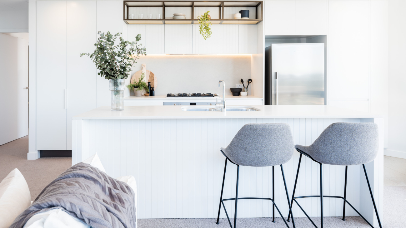 Kitchen with island bench