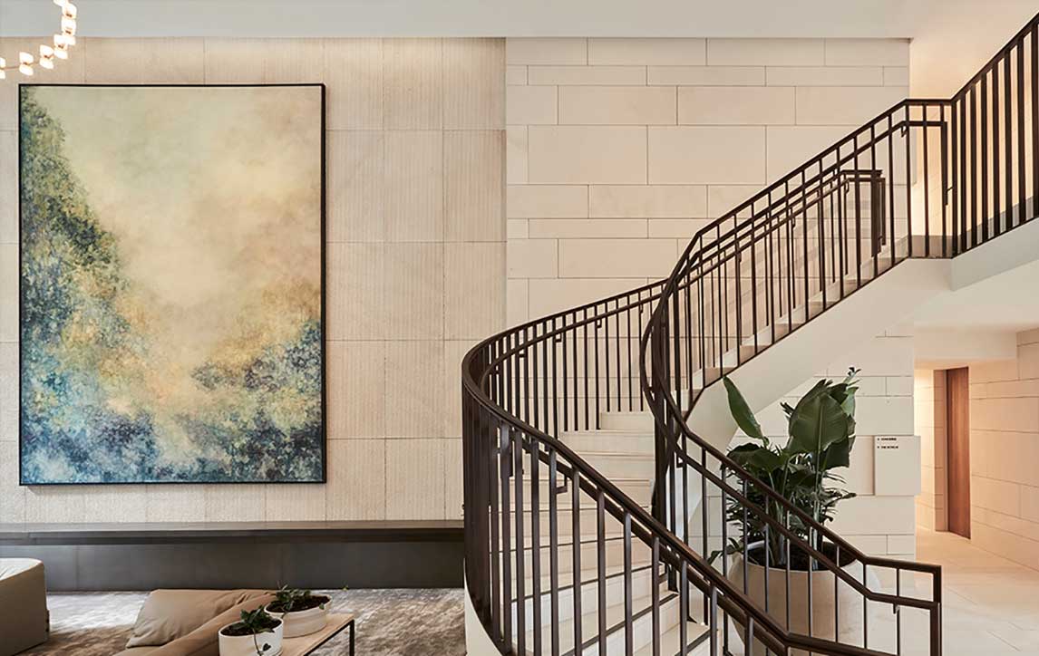 The Eastbourne by Mirvac stairway in lobby