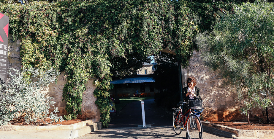 Girl riding bike