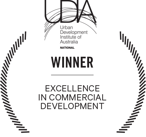 Urban Development Institute of Australia Excellence in Commercial Development award logo