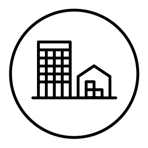 office and industrial buildings icon