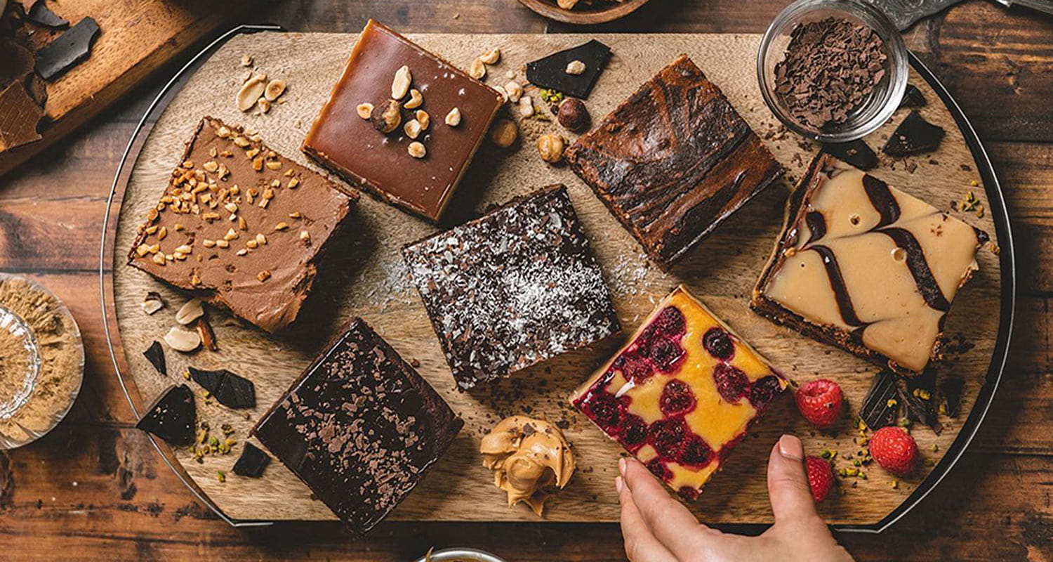 Kurtosh South Eveleigh signature slab cakes - you can order by the gram!