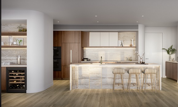 Ador Travertine kitchen