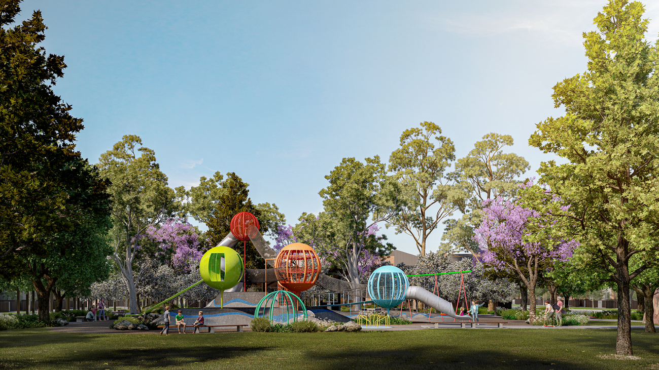 Render of park