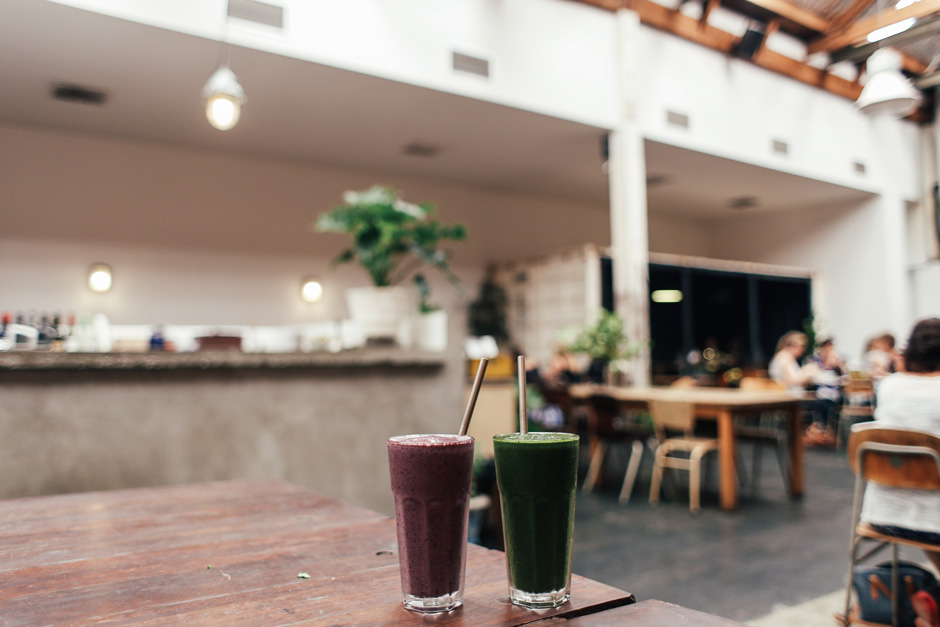 Smoothies on Table