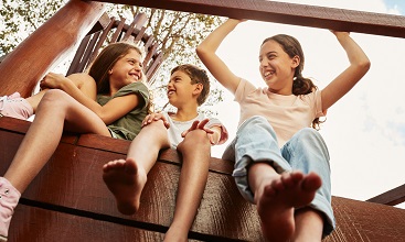 Kids smiling photo