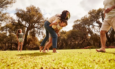 Family in the park photo