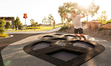Boy jumping