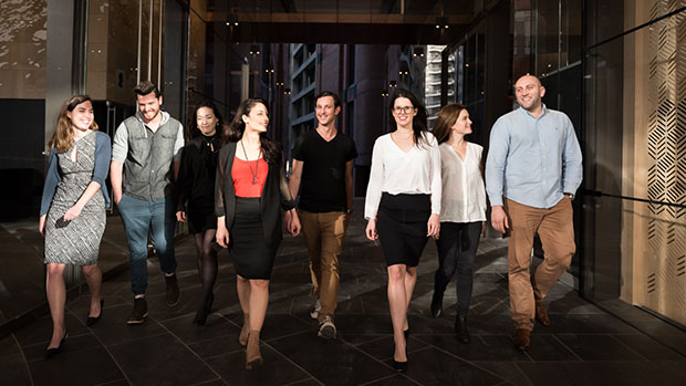 Mirvac staff walking